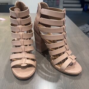 DV by Dolce Vita Tan Baily Caged Bootie